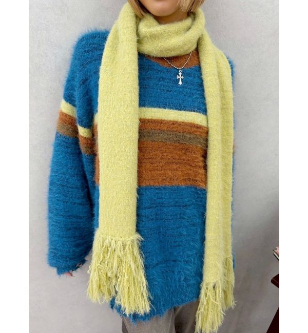 EVRIS「マフラーSETシャギーニットトップス」|ニット・セーター|