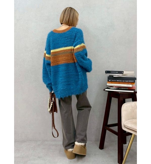 EVRIS「マフラーSETシャギーニットトップス」|ニット・セーター|