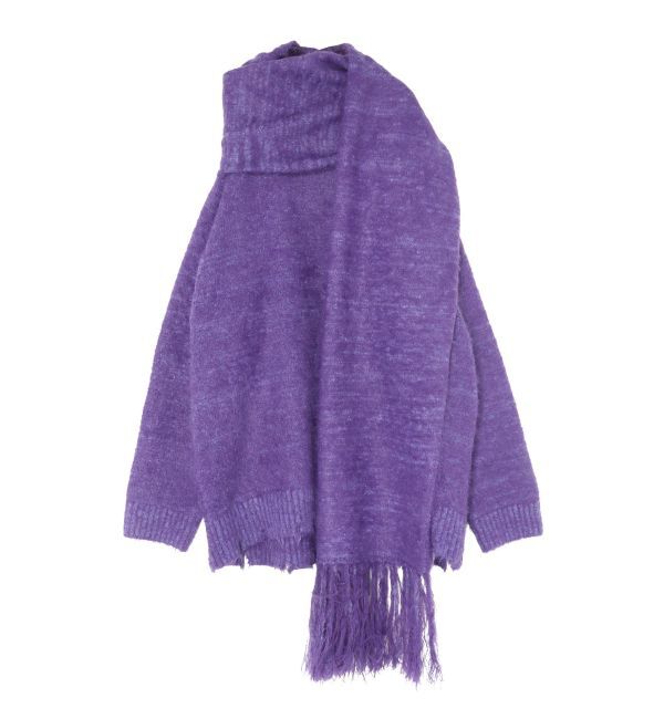 EVRIS「マフラーSETシャギーニットトップス」|ニット・セーター|