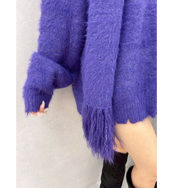 EVRIS「マフラーSETシャギーニットトップス」|ニット・セーター|