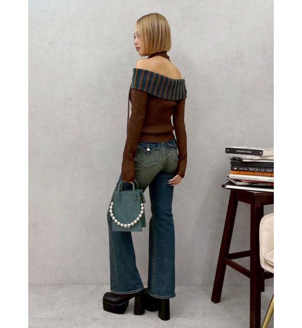 EVRIS「チョーカーSETオフショルニットトップス」|ニット・セーター|