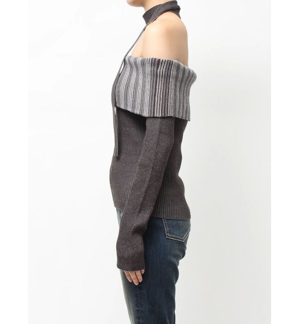 EVRIS「チョーカーSETオフショルニットトップス」|ニット・セーター|