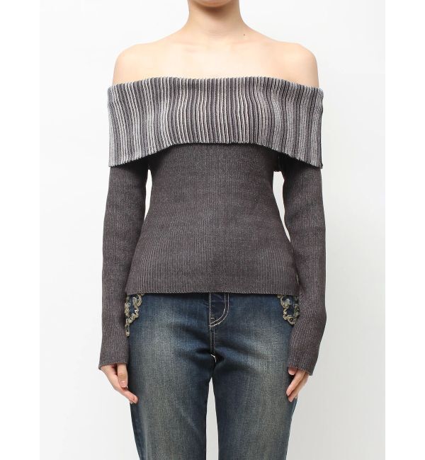 EVRIS「チョーカーSETオフショルニットトップス」|ニット・セーター|