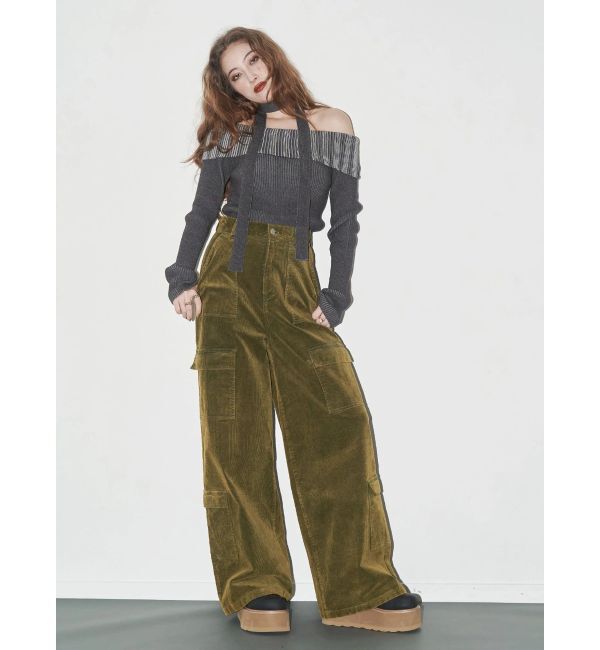 EVRIS「チョーカーSETオフショルニットトップス」|ニット・セーター|