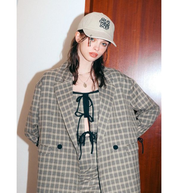 EVRIS「レースアップリボンビスチェ【セットアップ着用可能】」|タンクトップ|