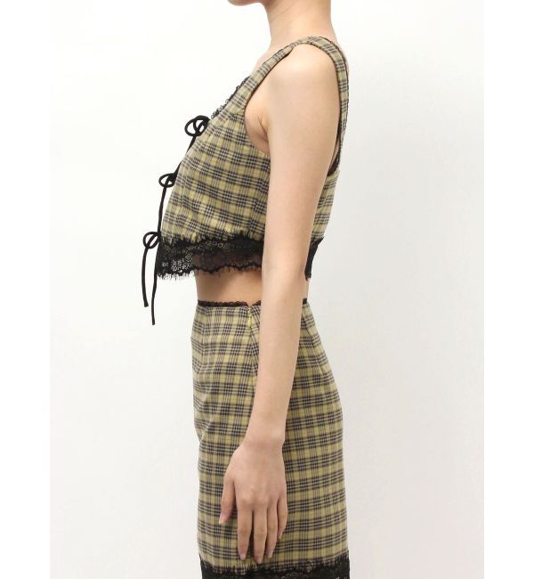 EVRIS「レースアップリボンビスチェ【セットアップ着用可能】」|タンクトップ|