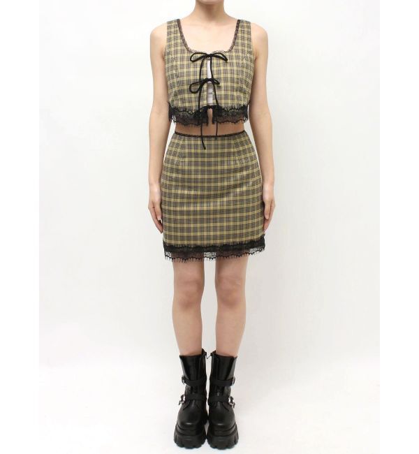 EVRIS「レースアップリボンビスチェ【セットアップ着用可能】」|タンクトップ|