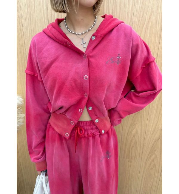 EVRIS「パウダーショートスウェットフーディー【セットアップ着用可能】」|パーカー|