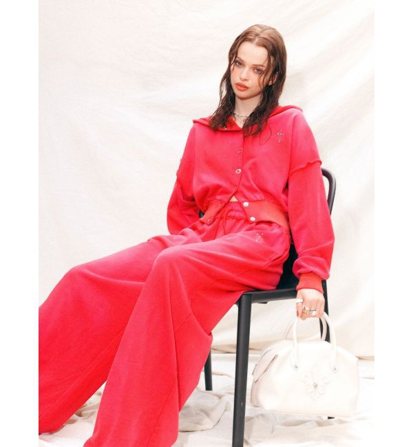 EVRIS「パウダーショートスウェットフーディー【セットアップ着用可能】」|パーカー|