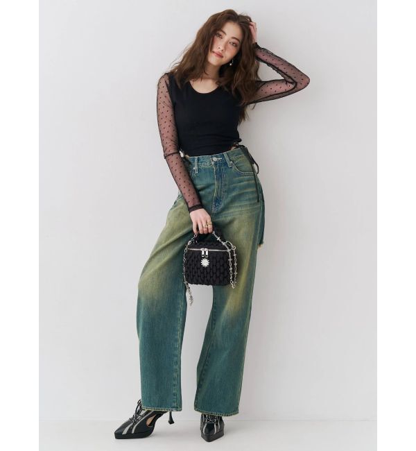 EVRIS「レースアップボディースーツ」|Tシャツ・カットソー|