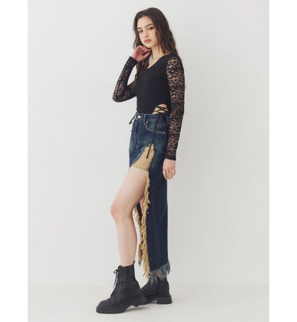 EVRIS「レースアップボディースーツ」|Tシャツ・カットソー|