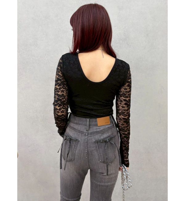 EVRIS「レースアップボディースーツ」|Tシャツ・カットソー|