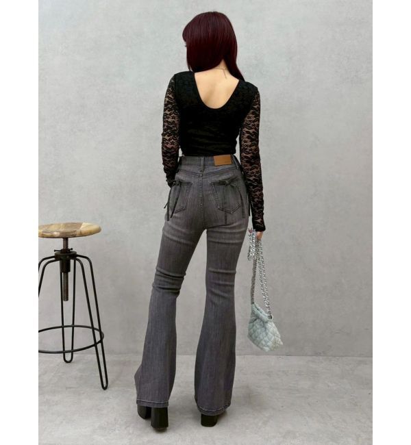 EVRIS「レースアップボディースーツ」|Tシャツ・カットソー|