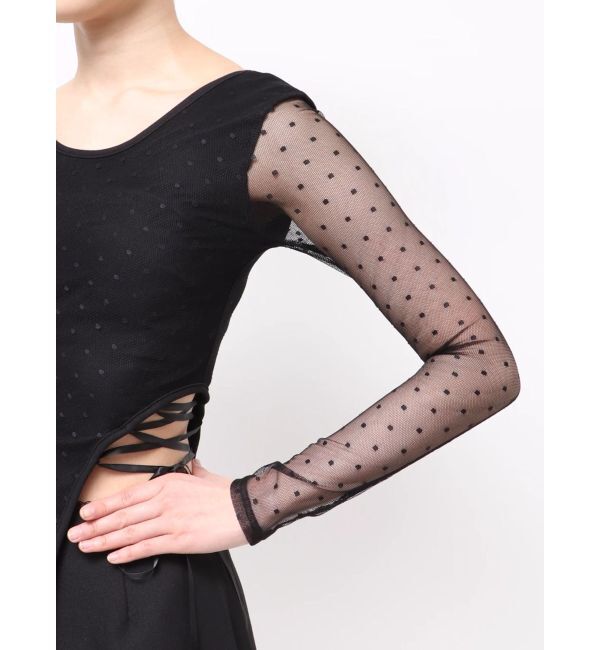 EVRIS「レースアップボディースーツ」|Tシャツ・カットソー|