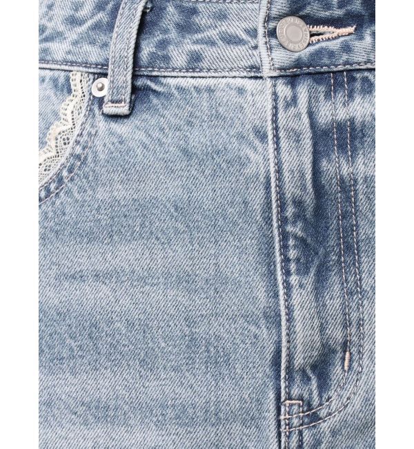 EVRIS「レースグラフィックロングデニムスカート」|スカート|