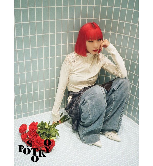 jouetie「【Something &times;PosTokyo】PANEL BALLON WIDE DENIM」|デニム|