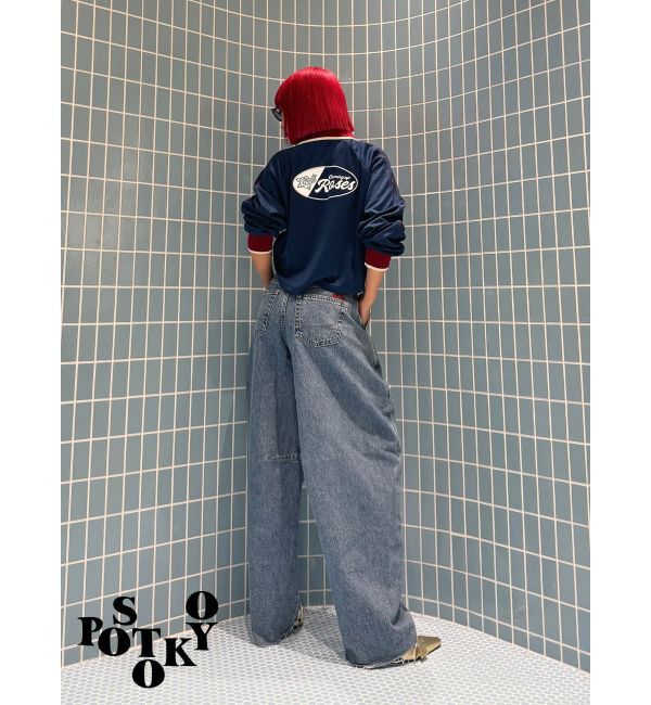 jouetie「【Something &times;PosTokyo】PANEL BALLON WIDE DENIM」|デニム|