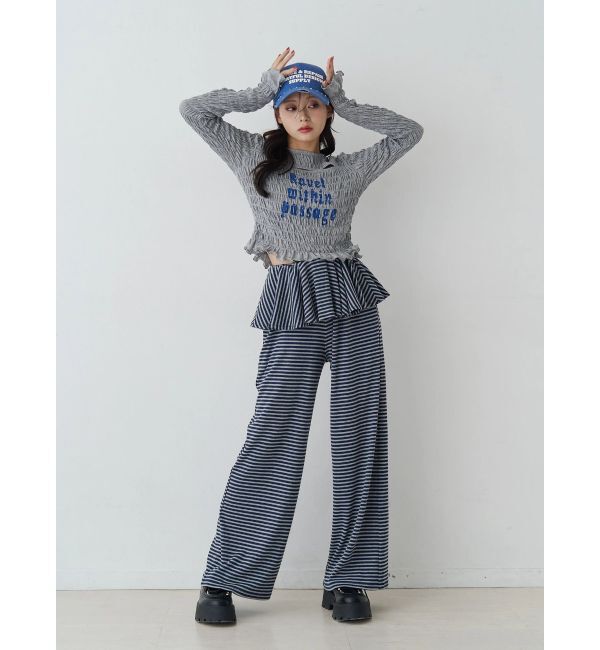 jouetie「カットアウトシャーリングトップス」|Tシャツ・カットソー|