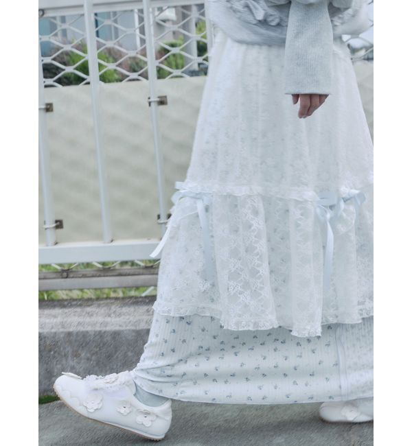 merry jenny「ミックスフラワーメロースカート」|スカート|