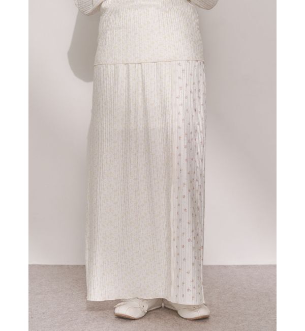 merry jenny「ミックスフラワーメロースカート」|スカート|イエロー