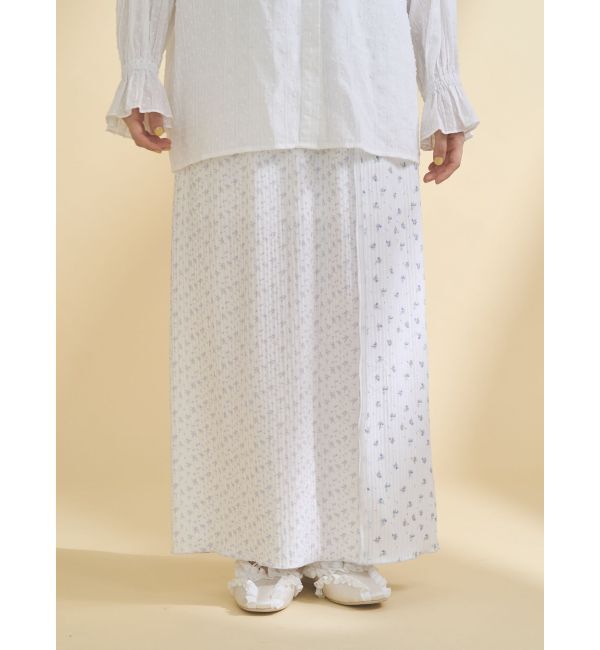 merry jenny「ミックスフラワーメロースカート」|スカート|ラベンダー