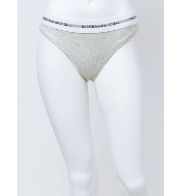 GYDA「BM＆WB JQリブUNDERWEAR」|インナー|