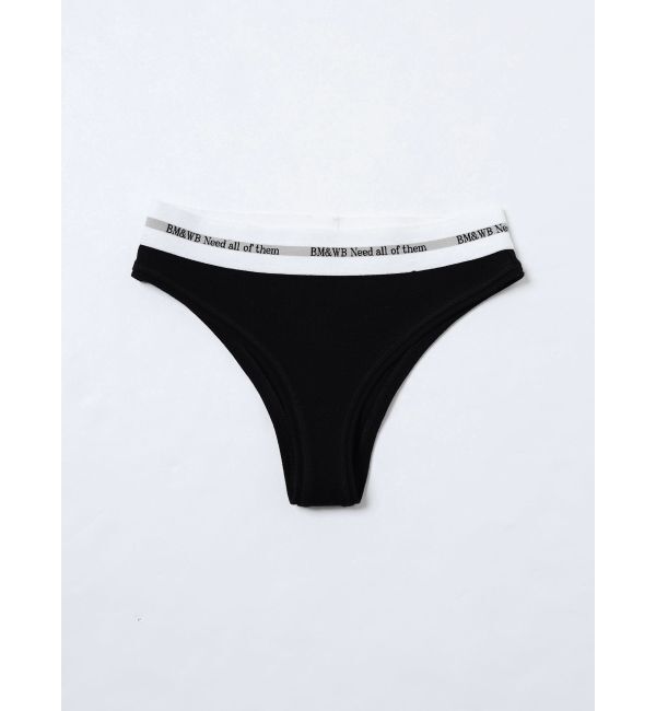 GYDA「BM＆WB JQリブUNDERWEAR」|インナー|ブラック