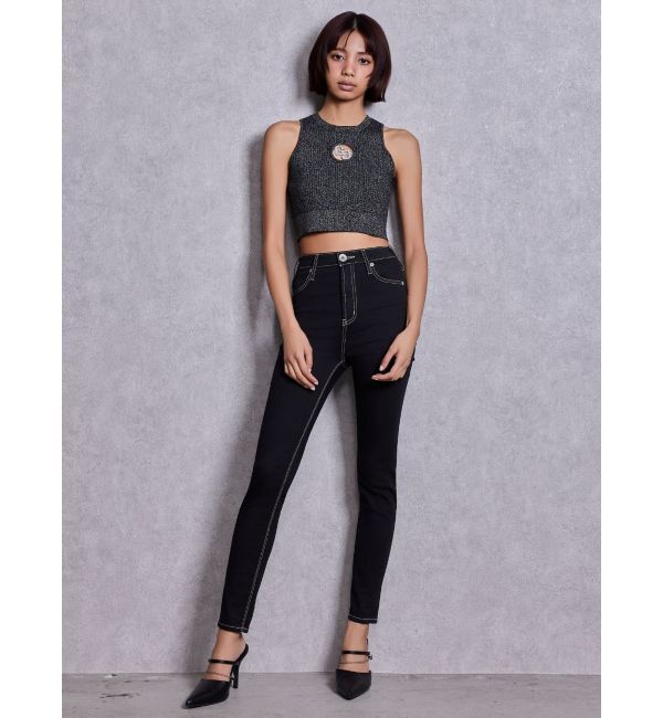 GYDA「GG bijou MOLDラメアメスリニットトップス」|ニット・セーター|