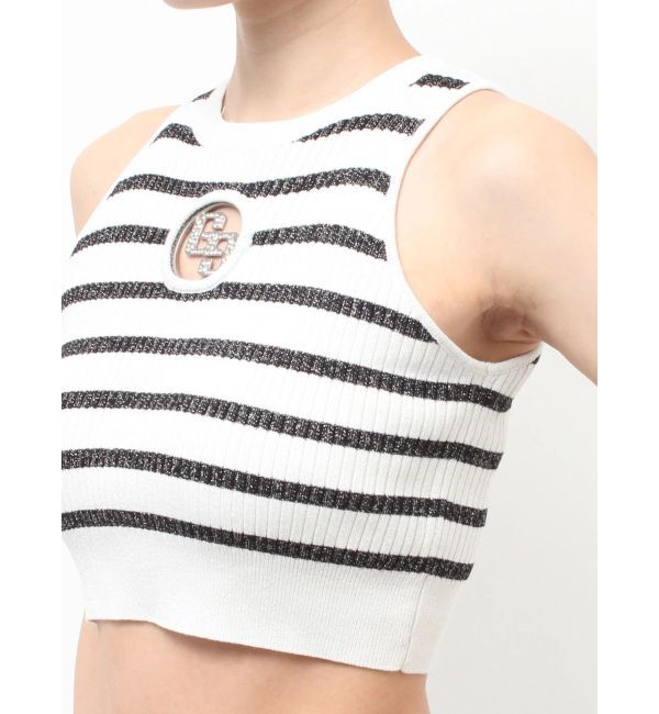 GYDA「GG bijou MOLDラメアメスリニットトップス」|ニット・セーター|