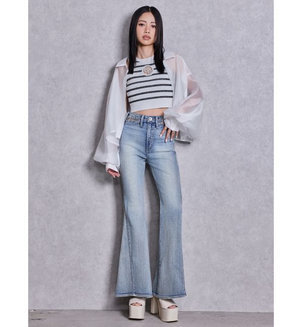 GYDA「GG bijou MOLDラメアメスリニットトップス」|ニット・セーター|