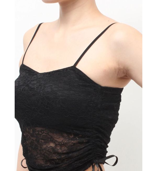 GYDA「サイドギャザーレースビスチェ」|キャミソール|