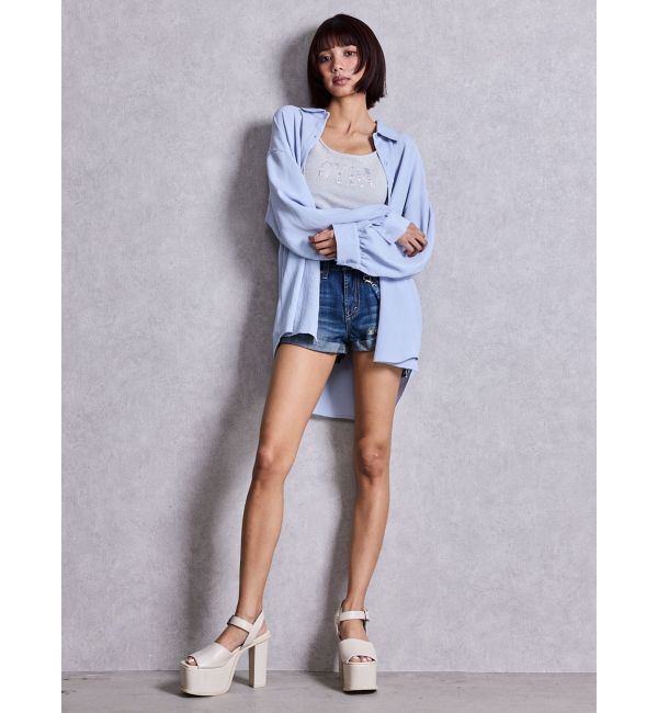 GYDA「Los Angeles Crinkleシャツ」|シャツ・ブラウス|