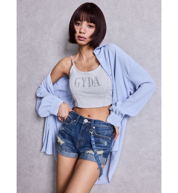 GYDA「Los Angeles Crinkleシャツ」|シャツ・ブラウス|