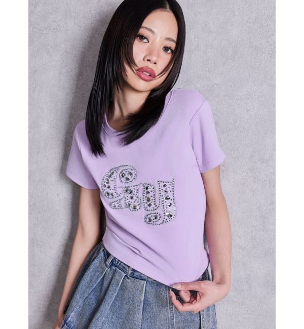 GYDA「gy bijou Tシャツ」|Tシャツ・カットソー|パープル