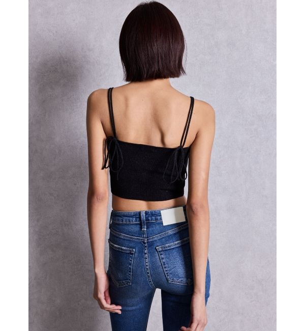 GYDA「GYDA bijouラメニットビスチェ」|キャミソール|