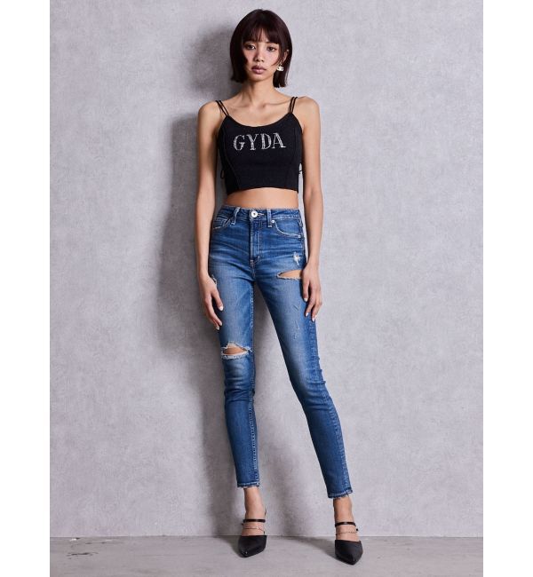 GYDA「GYDA bijouラメニットビスチェ」|キャミソール|