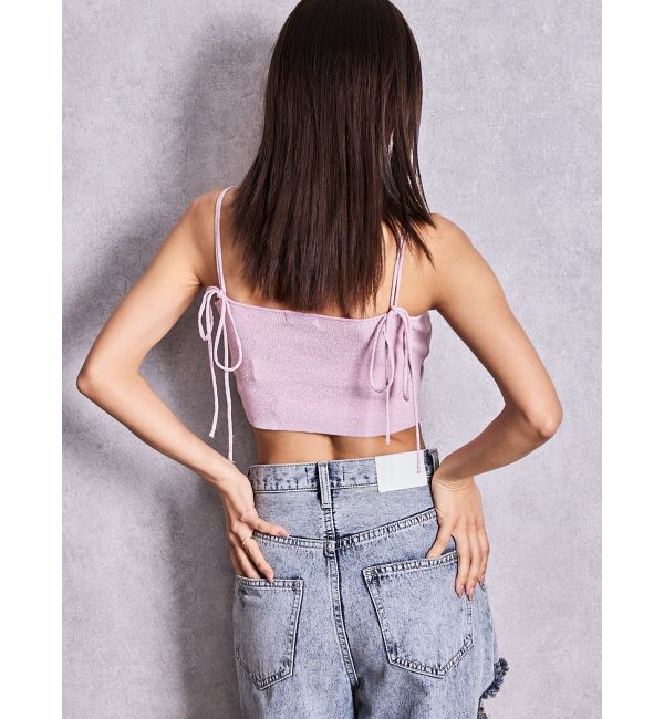 GYDA「GYDA bijouラメニットビスチェ」|キャミソール|