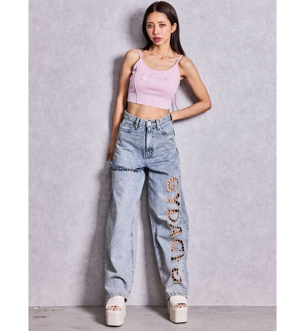 GYDA「GYDA bijouラメニットビスチェ」|キャミソール|