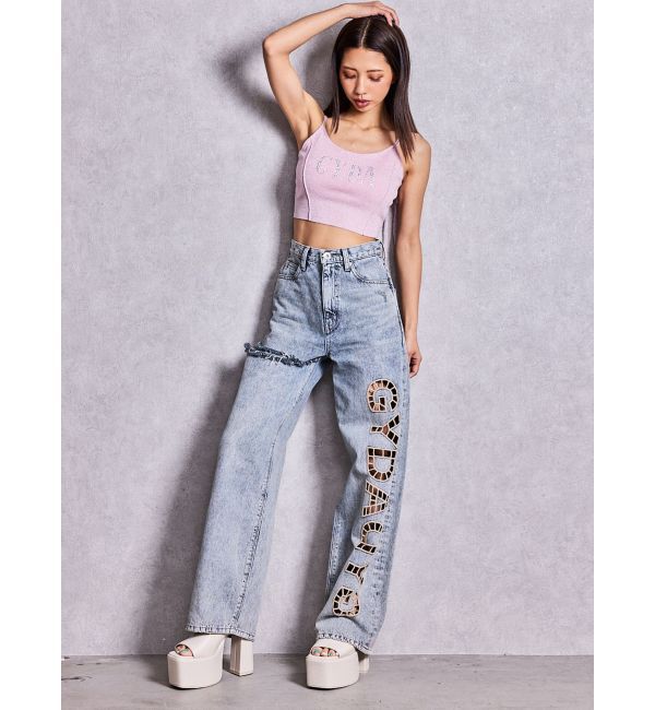 GYDA「GYDA bijouラメニットビスチェ」|キャミソール|