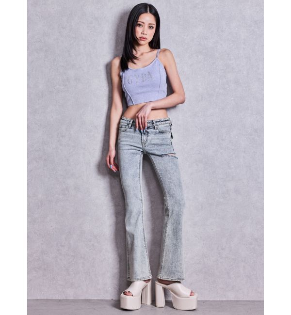 GYDA「GYDA bijouラメニットビスチェ」|キャミソール|