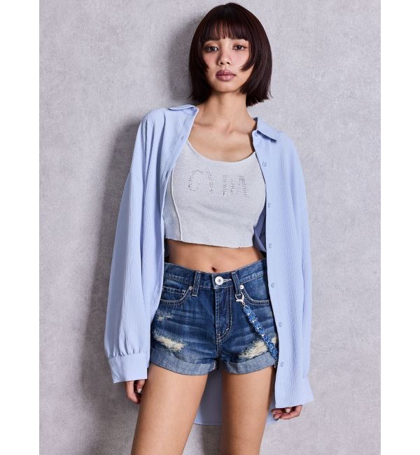 GYDA「GYDA bijouラメニットビスチェ」|キャミソール|