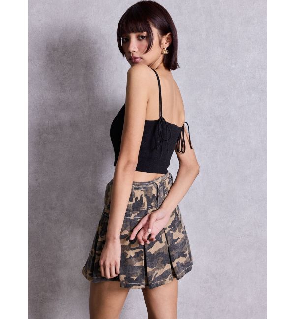 GYDA「GYDA bijouラメニットビスチェ」|キャミソール|