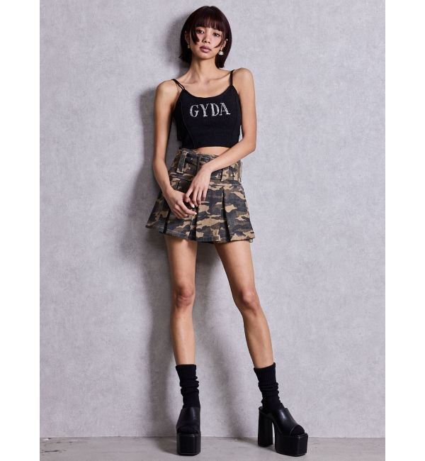 GYDA「GYDA bijouラメニットビスチェ」|キャミソール|