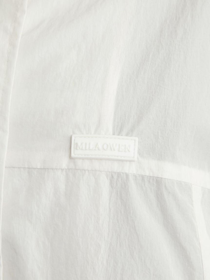 Mila Owen「【撥水】【ウォッシャブル】リサイクルナイロントラックジャケット」|ブルゾン・スタジャン|