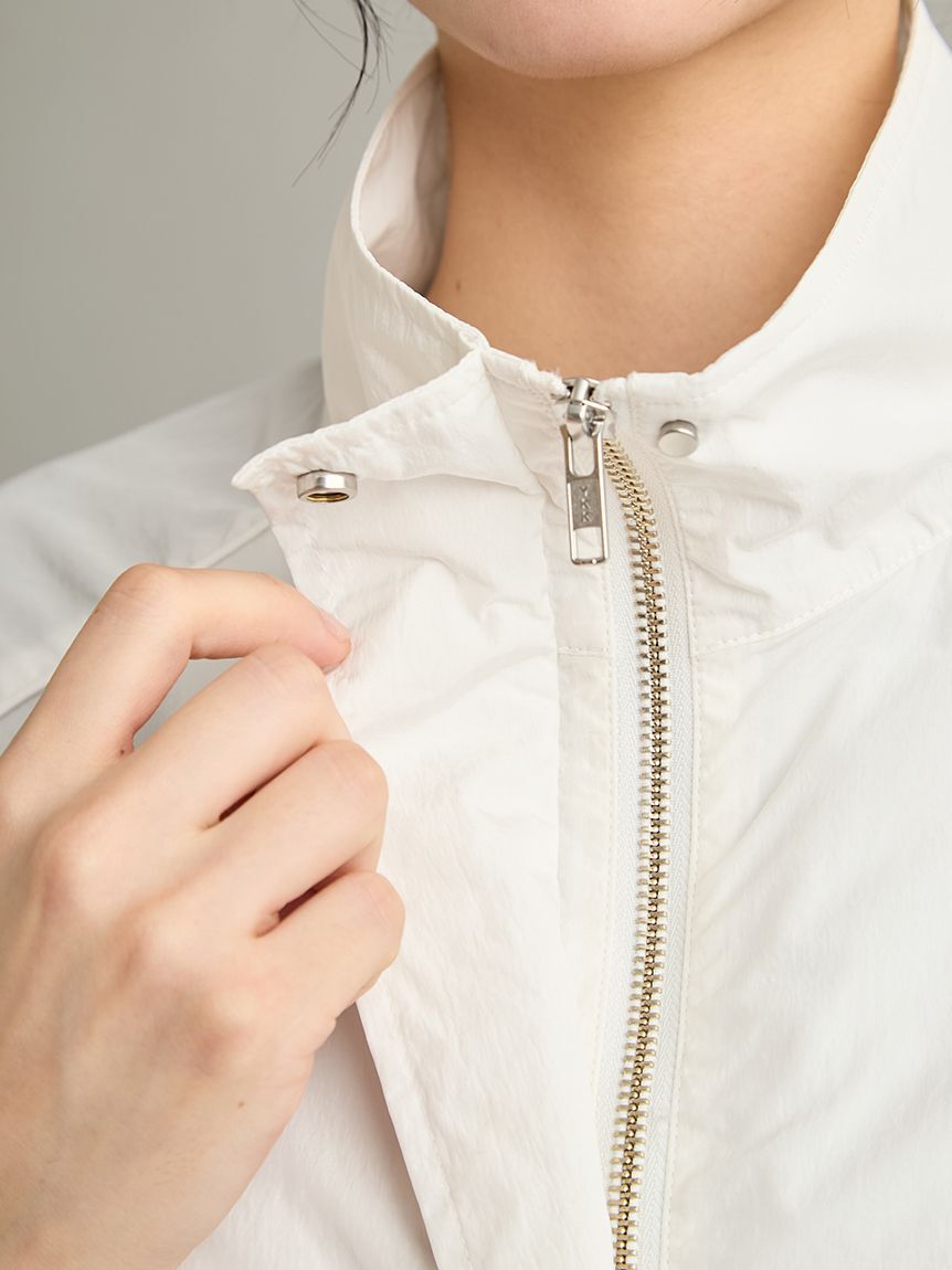 Mila Owen「【撥水】【ウォッシャブル】リサイクルナイロントラックジャケット」|ブルゾン・スタジャン|