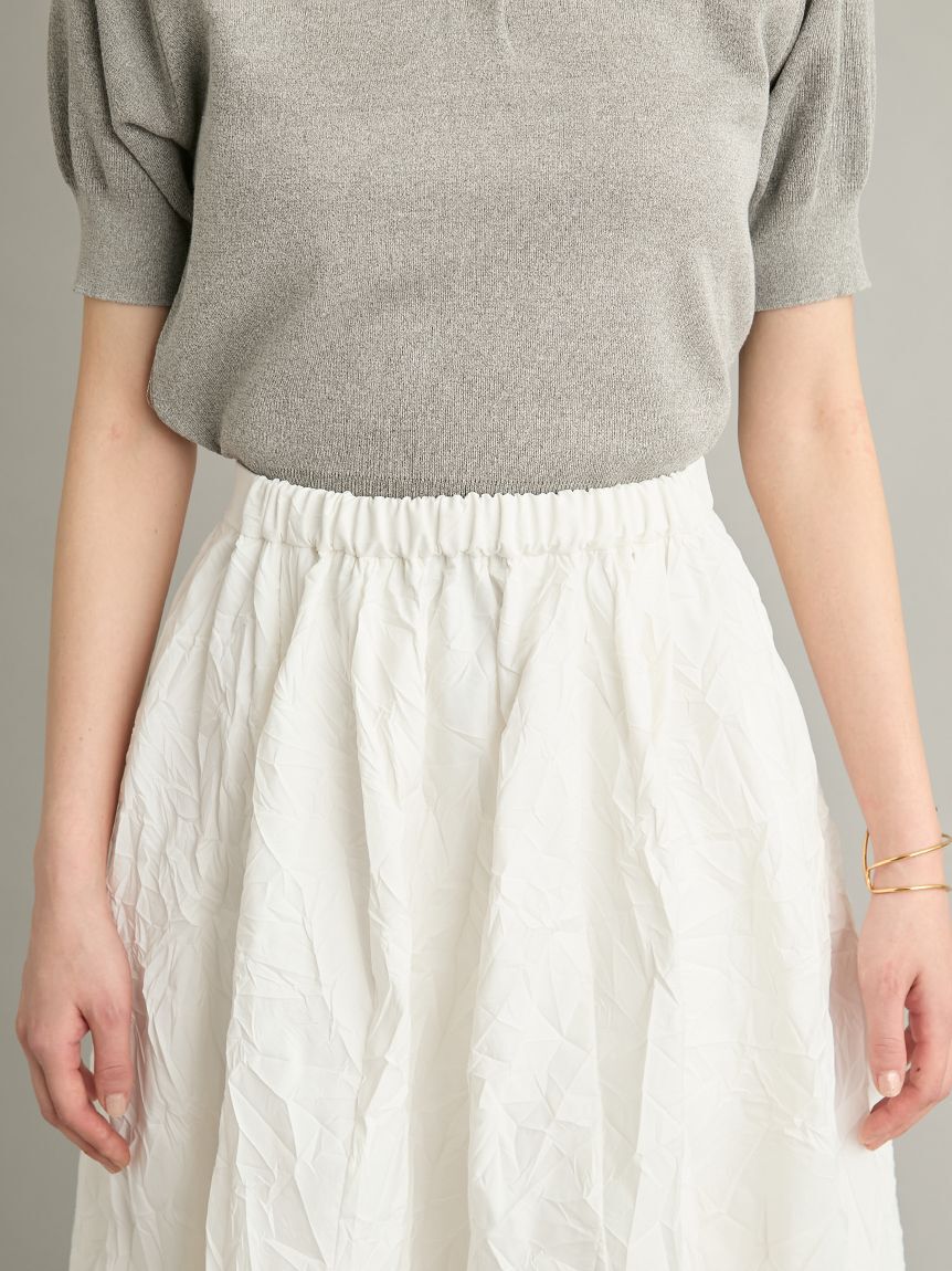 Mila Owen「【ウォッシャブル】ポロニット&times;ワッシャーバルーンSK SETUP」|ワンピース|