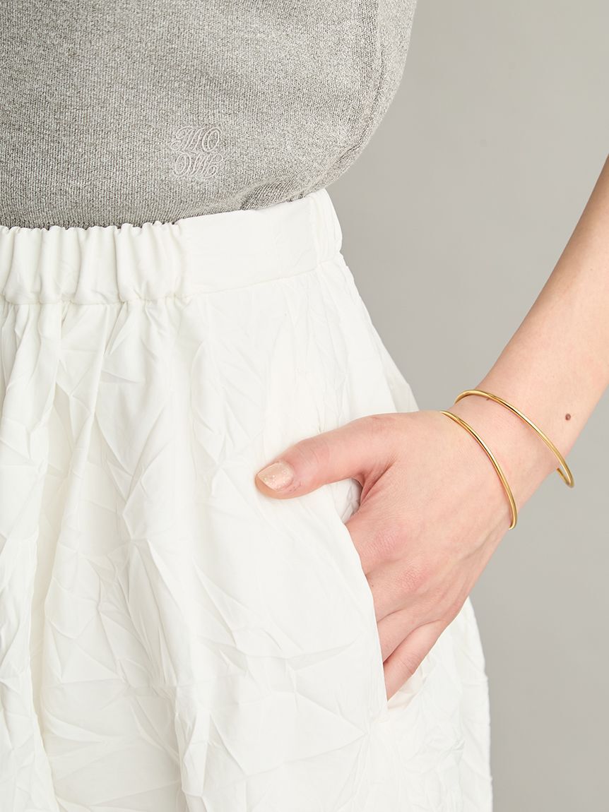 Mila Owen「【ウォッシャブル】ポロニット&times;ワッシャーバルーンSK SETUP」|ワンピース|