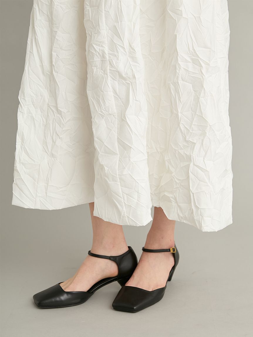 Mila Owen「【ウォッシャブル】ポロニット&times;ワッシャーバルーンSK SETUP」|ワンピース|