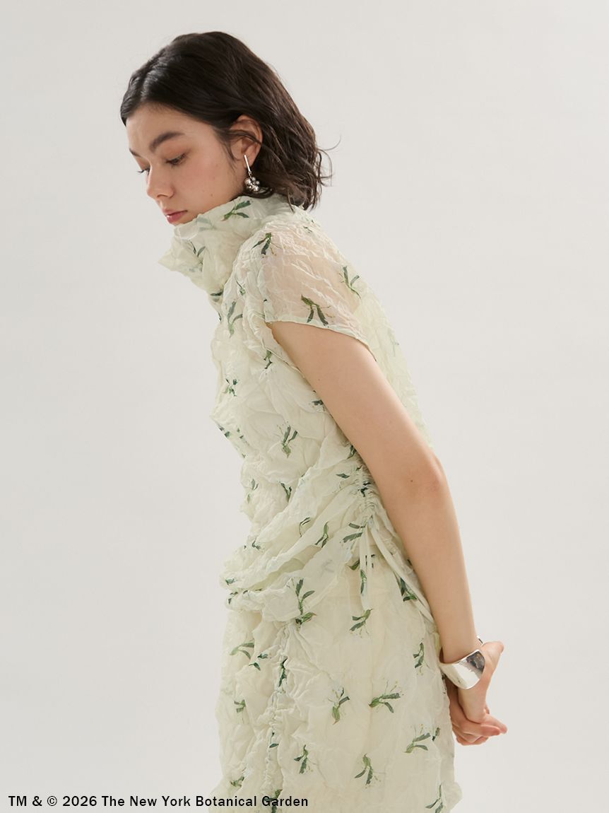 emmi atelier「【emmi&times;NYBG】フラワーワッシャーブラウス【セットアップ対応】/ハンドウォッシャブル」|シャツ・ブラウス|