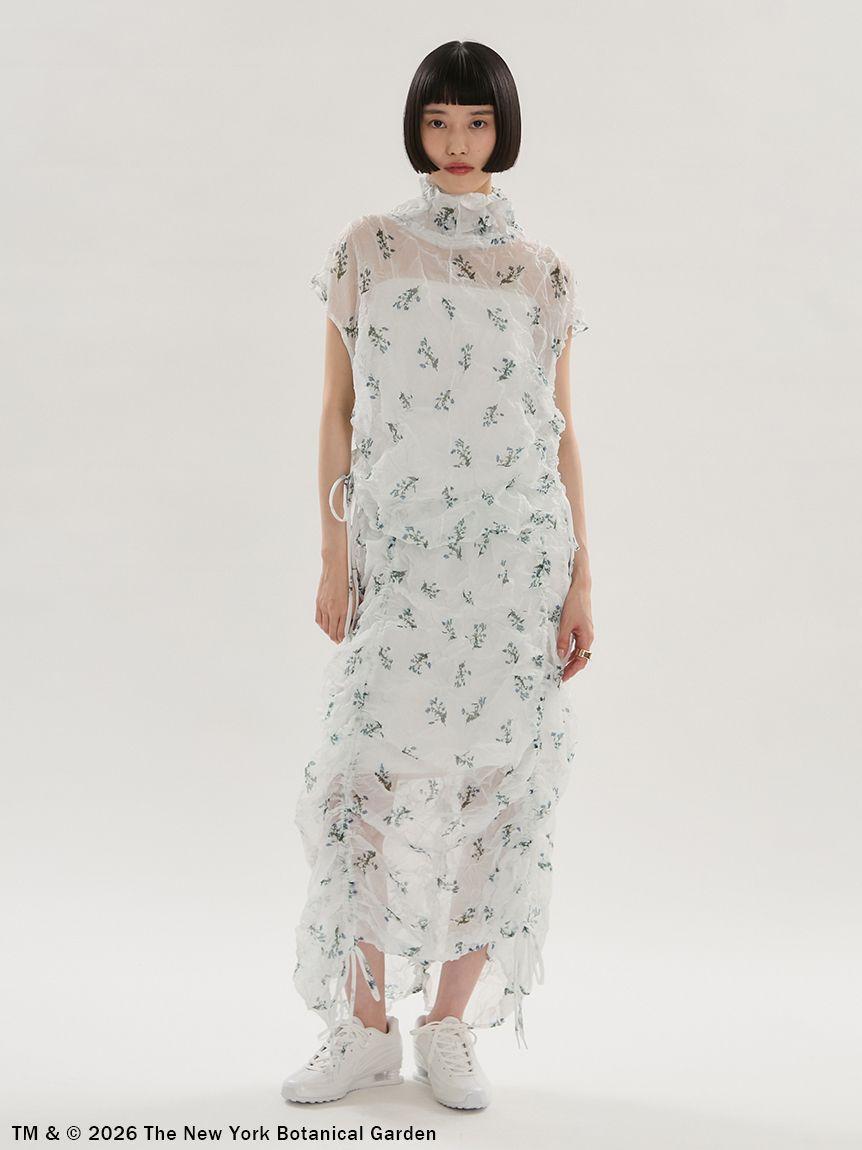 emmi atelier「【emmi&times;NYBG】フラワーワッシャーブラウス【セットアップ対応】/ハンドウォッシャブル」|シャツ・ブラウス|